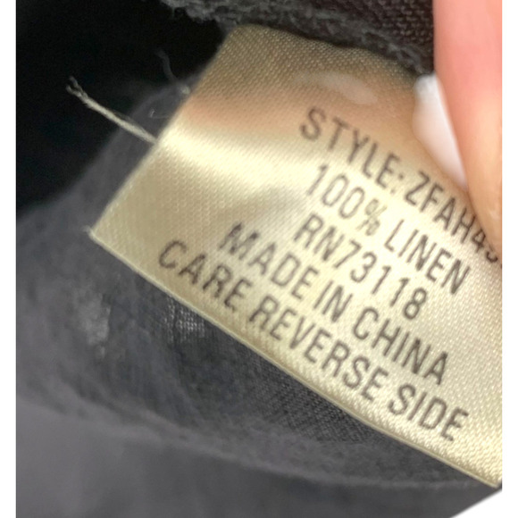 Vintage 90's David Dart Plus Sz 1X Black Linen Maxi Tank Dress Pickstitch Detail - Picture 5 of 8